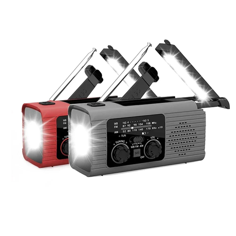 Portable Emergency Radio & LED Light: Your Ultimate Off-Grid Companion