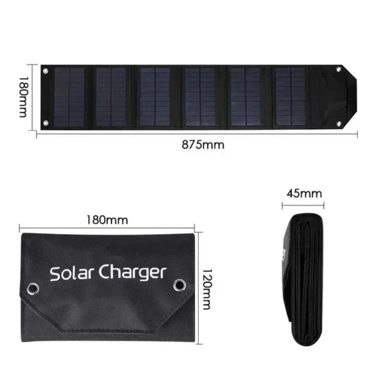 Solar Folding Bag: Portable Solar Charger for On-The-Go Adventures!