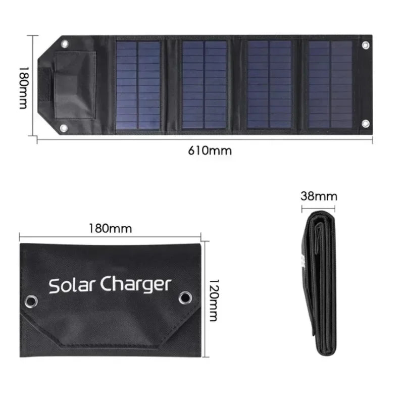 Solar Folding Bag: Portable Solar Charger for On-The-Go Adventures!