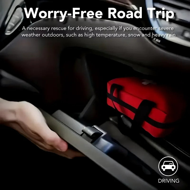 Car portable first aid kit – For Outdoor Hiking, Camping and Anywhere!
