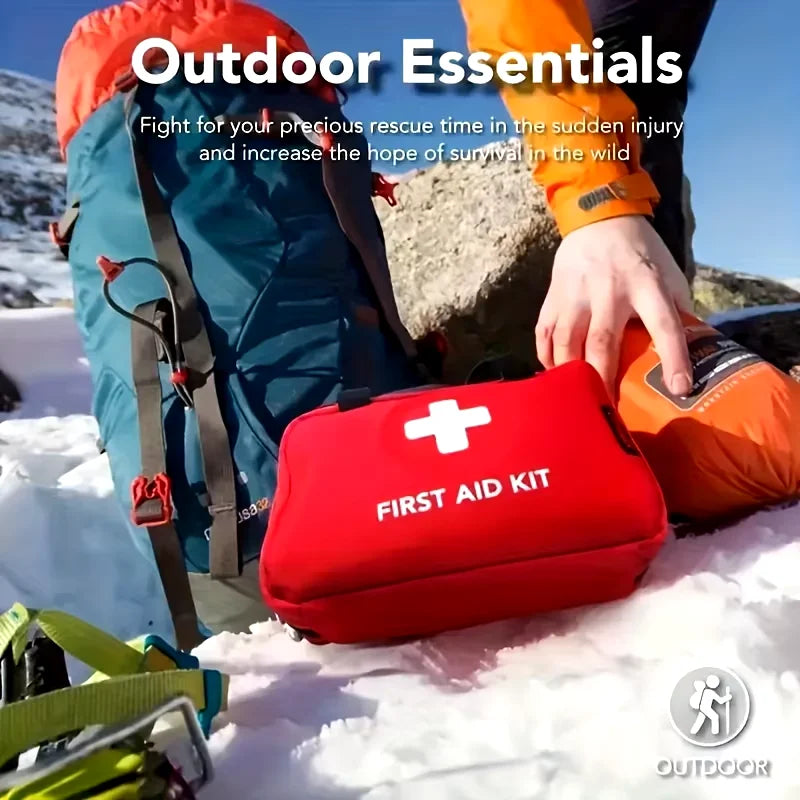 Car portable first aid kit – For Outdoor Hiking, Camping and Anywhere!