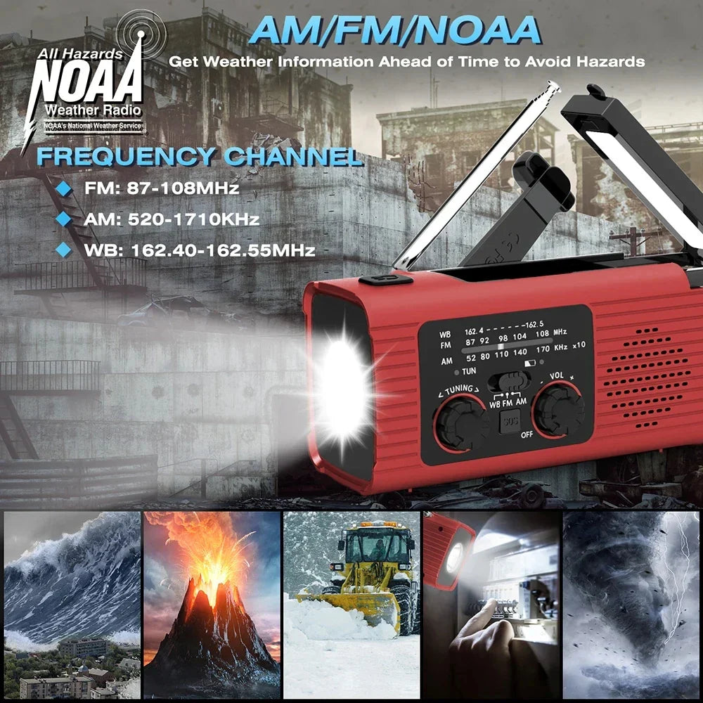 Portable Emergency Radio & LED Light: Your Ultimate Off-Grid Companion