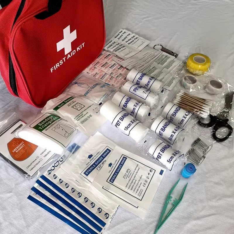 Car portable first aid kit – For Outdoor Hiking, Camping and Anywhere!