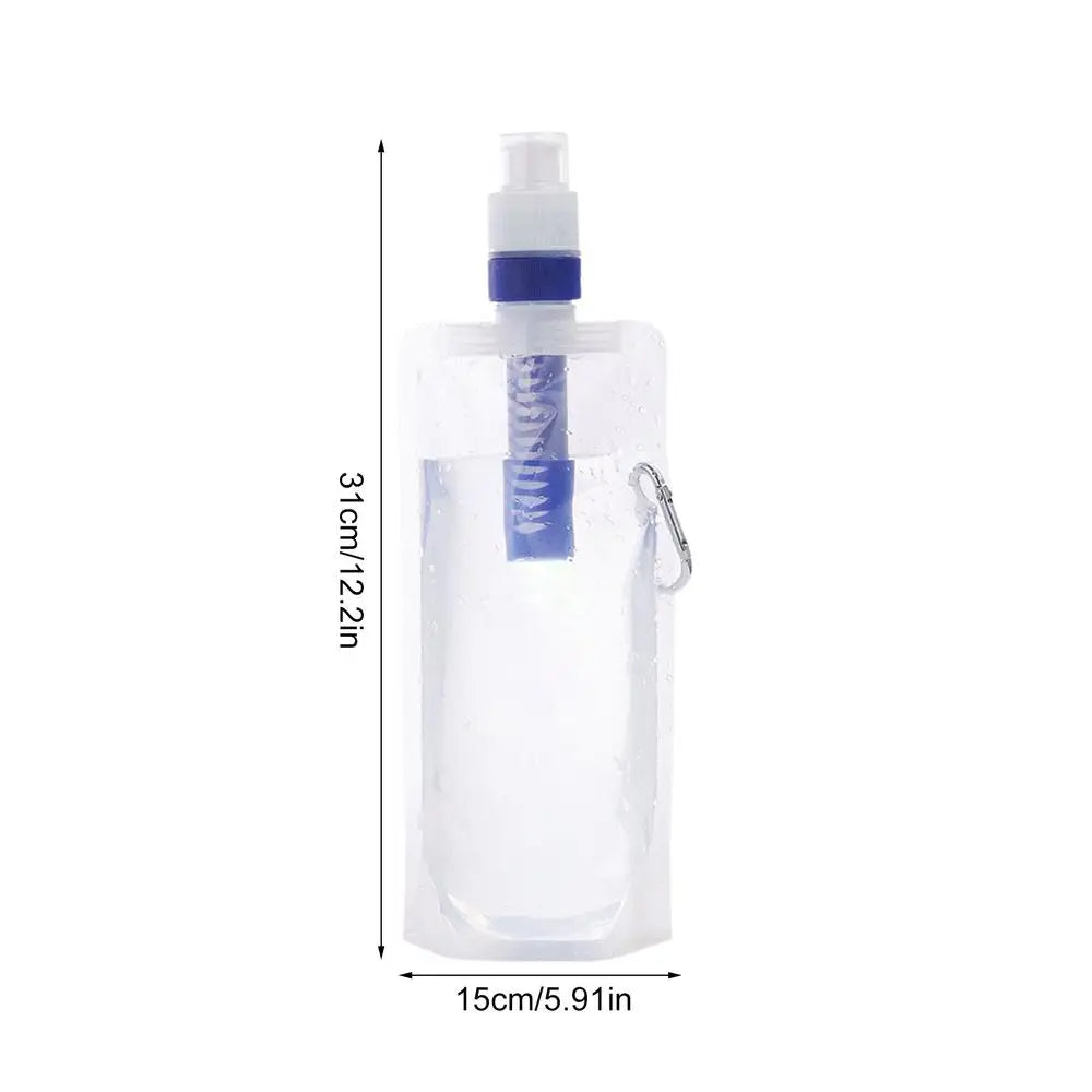 Foldable Water Bottle with Filter – Pure Hydration on every adventure!