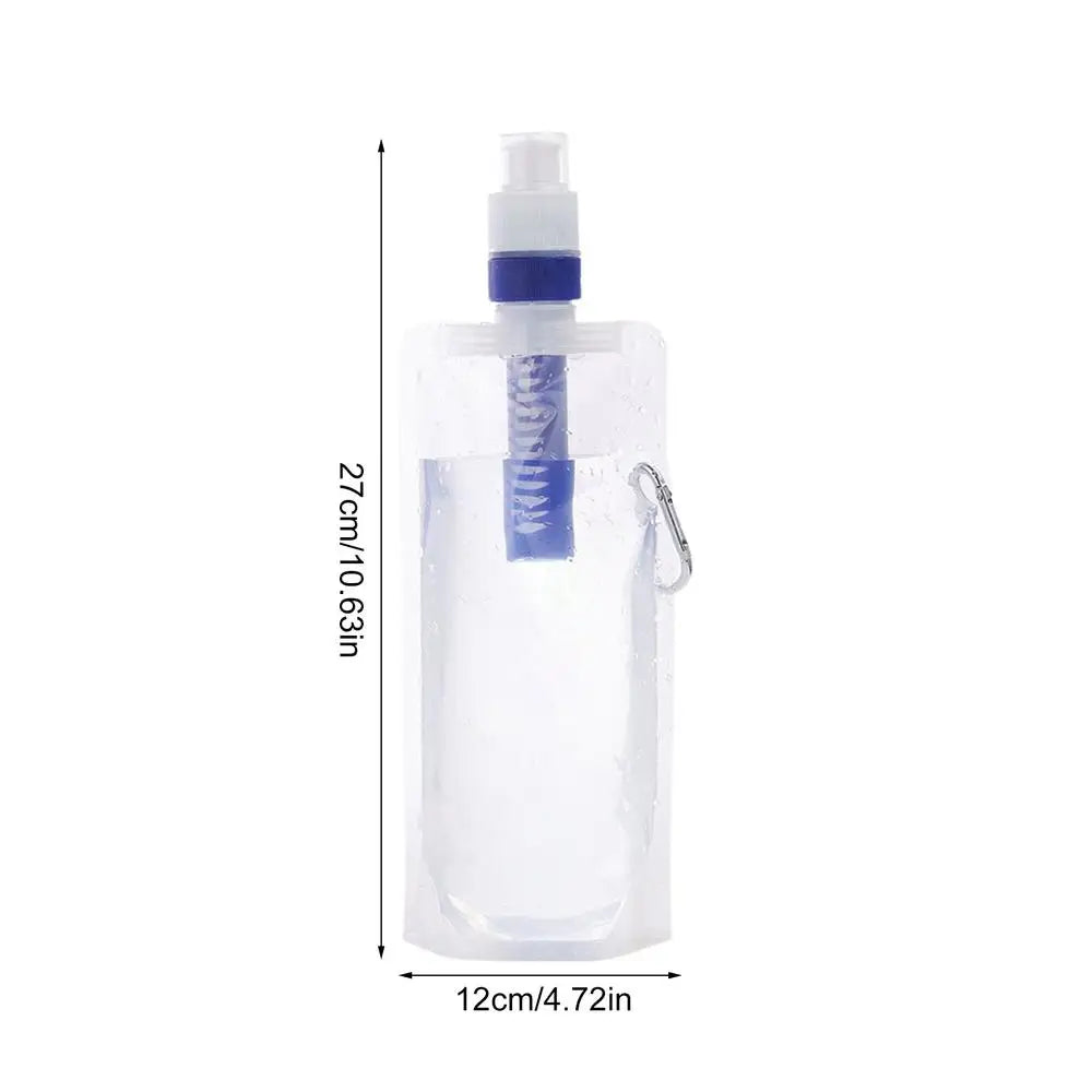 Foldable Water Bottle with Filter – Pure Hydration on every adventure!