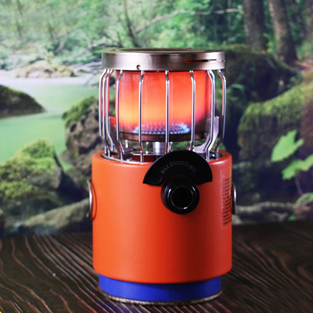 2 in 1 Camping Stove & Gas Heater: Outdoor Multi-Function Appliance!