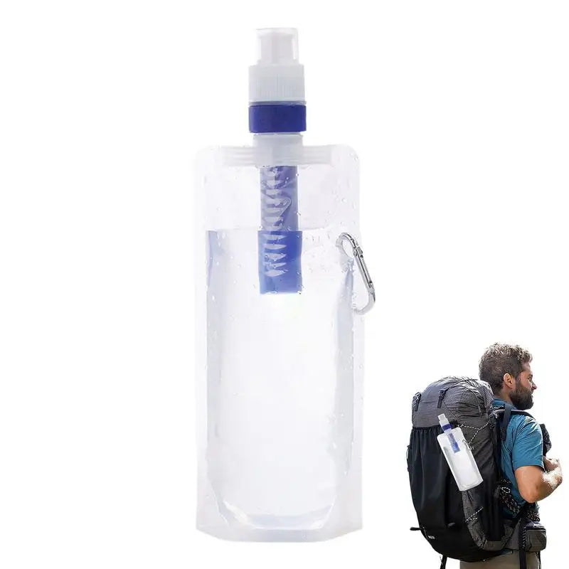 Foldable Water Bottle with Filter – Pure Hydration on every adventure!