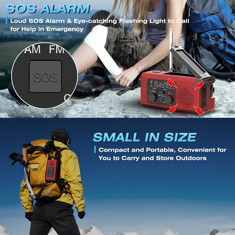 Portable Emergency Radio & LED Light: Your Ultimate Off-Grid Companion