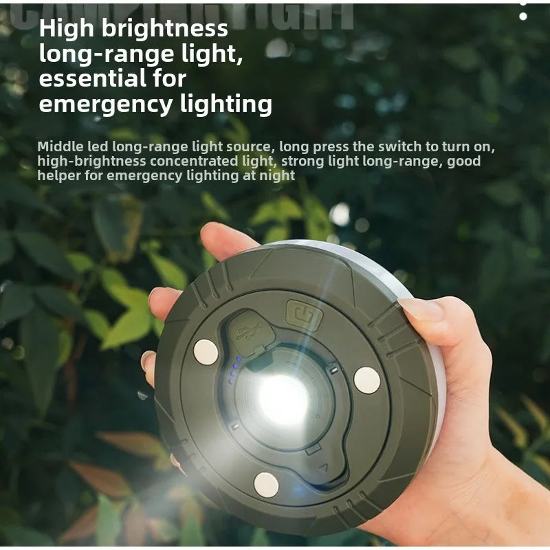 Outdoor Light String, Camping Light, Tent Light, Retractable Light String, Outdoor Multifunctional Camping Light String