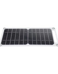 35W Solar Panel With USB Waterproof Outdoor Hiking And Camping Portable Battery Mobile Phone Charging Bank Charging Panel 6.8V