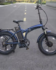 High Power Two Wheel Drive Dual 500w Motor Electric Folding Bike with 20x4.0 inch Fat Tires And Lithium Battery