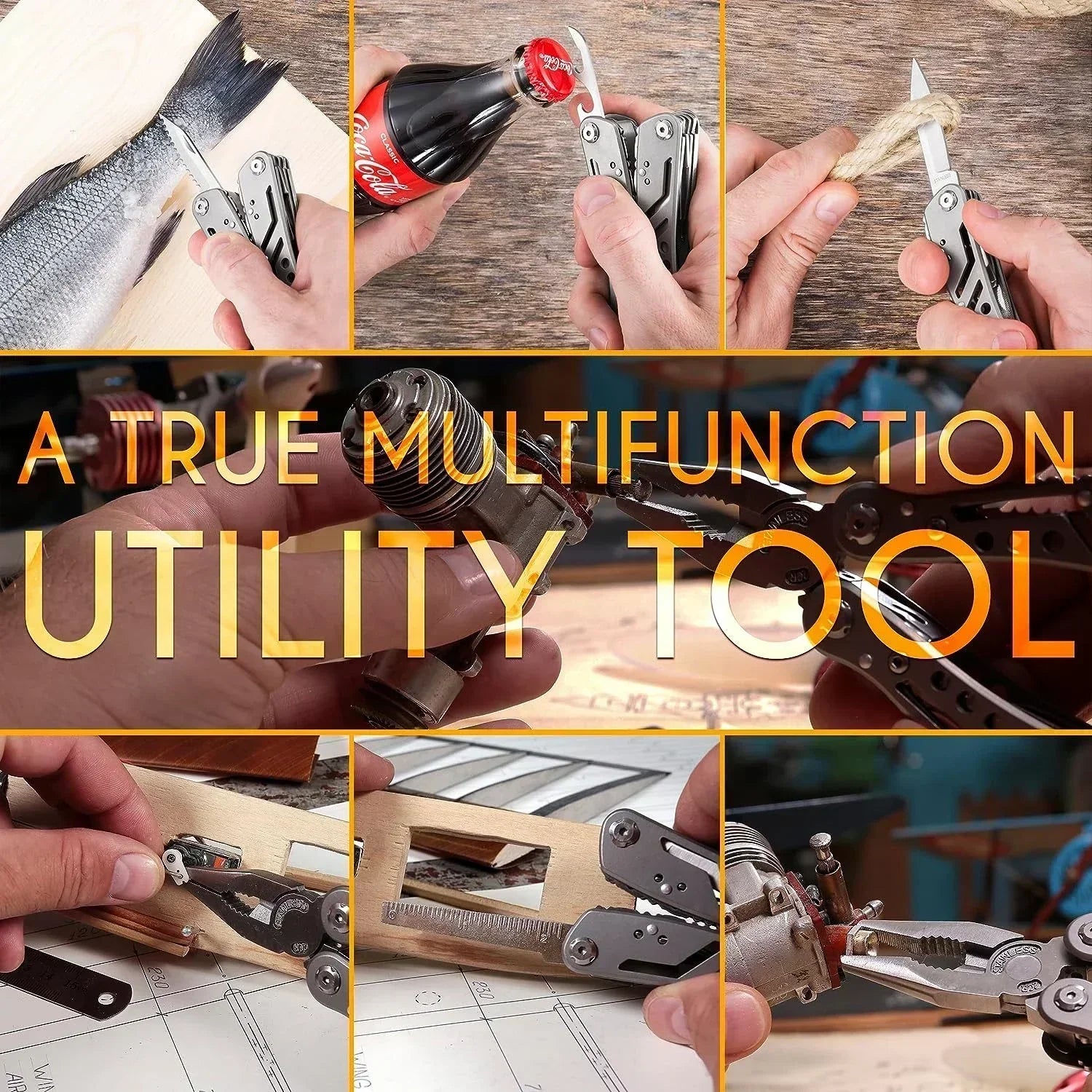 Multitool Pliers: For Survival Camping, Hunting, & Great Gift for Men!