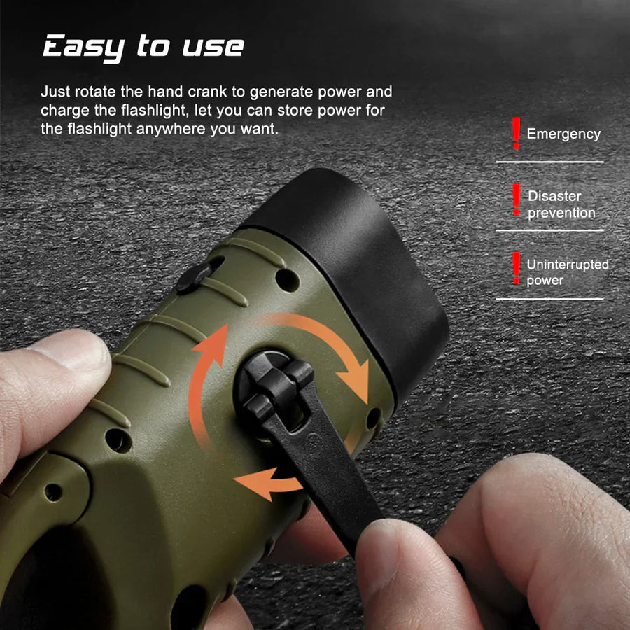 Solar LED Flashlight