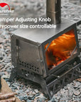 Naturehike Outdoor Winter Firewood Heater Camping Fire Wood Stove Burner Cooker Furnace Kitchen Accessories Portable Lightweight