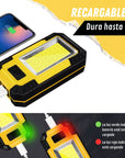 4000MaH Rechargeable Work Light 30W Super Bright COB Flashlight With Magnetic Portable Outdoor Power Bank Camping Emergency Lamp