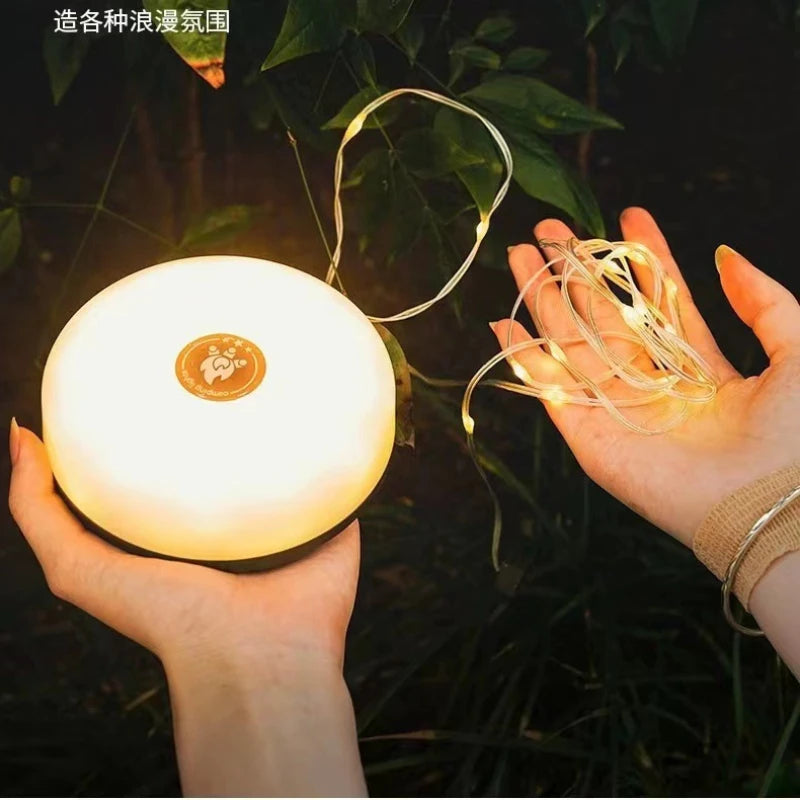 Outdoor Light String, Camping Light, Tent Light, Retractable Light String, Outdoor Multifunctional Camping Light String