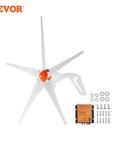 VEVOR Wind Turbine Generator 12V 500W/800W Wind Turbine Kit Wind Power Generator with MPPT Controller Suitable for Home Farm RVs