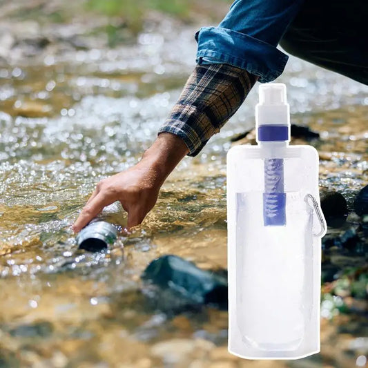 Foldable Water Bottle with Filter – Pure Hydration on every adventure!