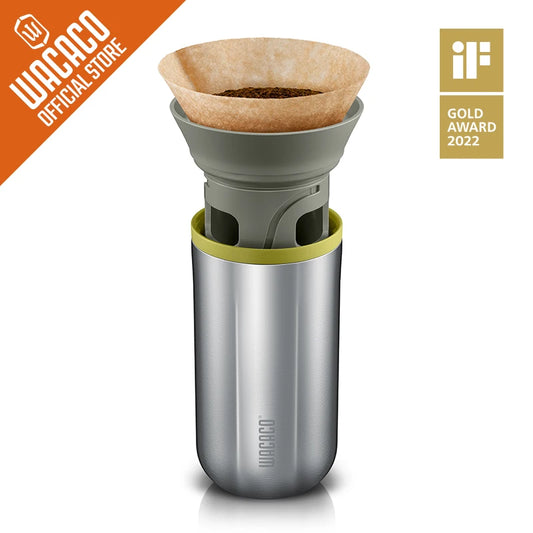 WACACO Cuppamoka – Portable Pour-Over Coffee Maker with Thermo Mug